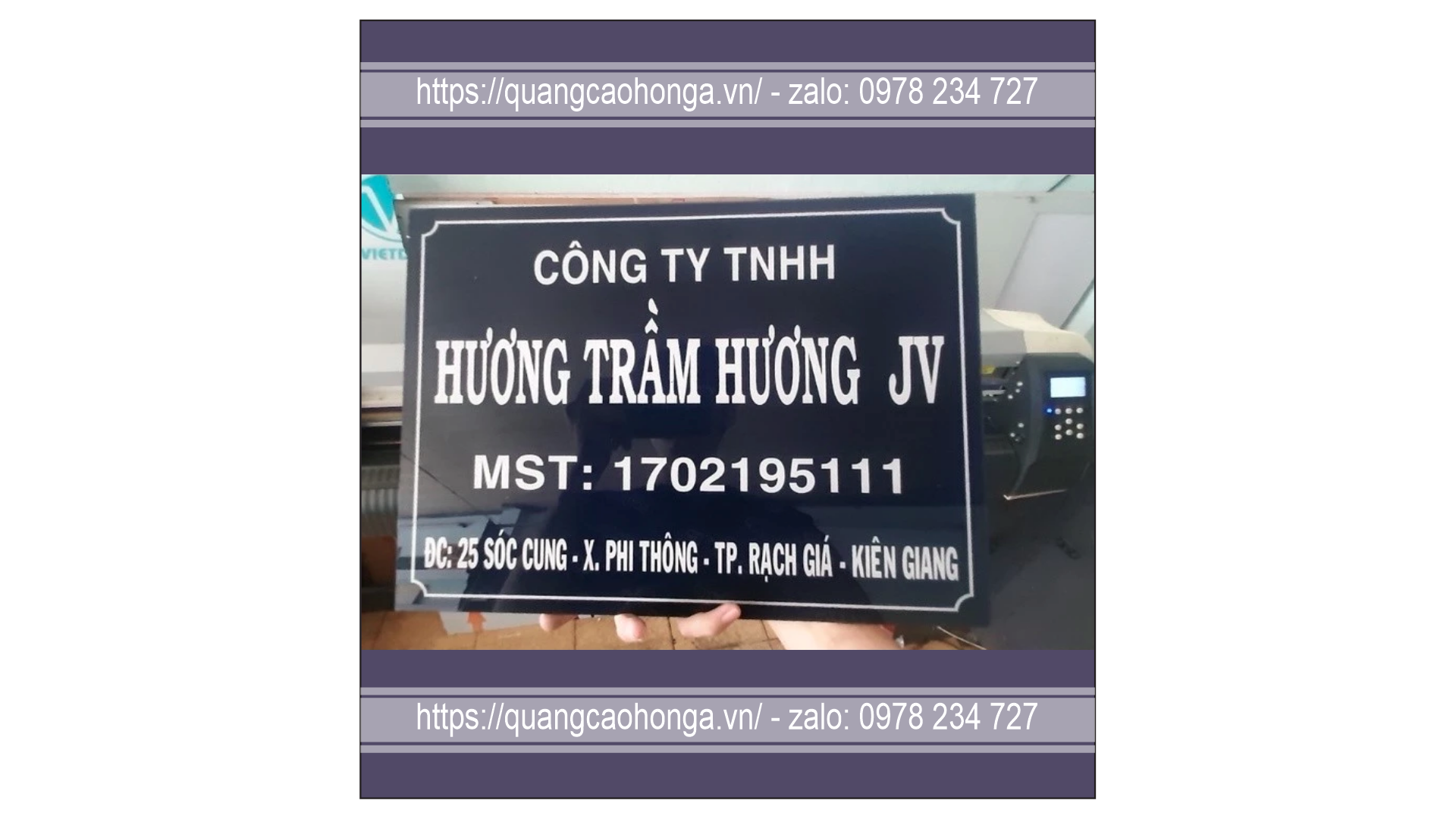 Bảng hiệu mica công ty