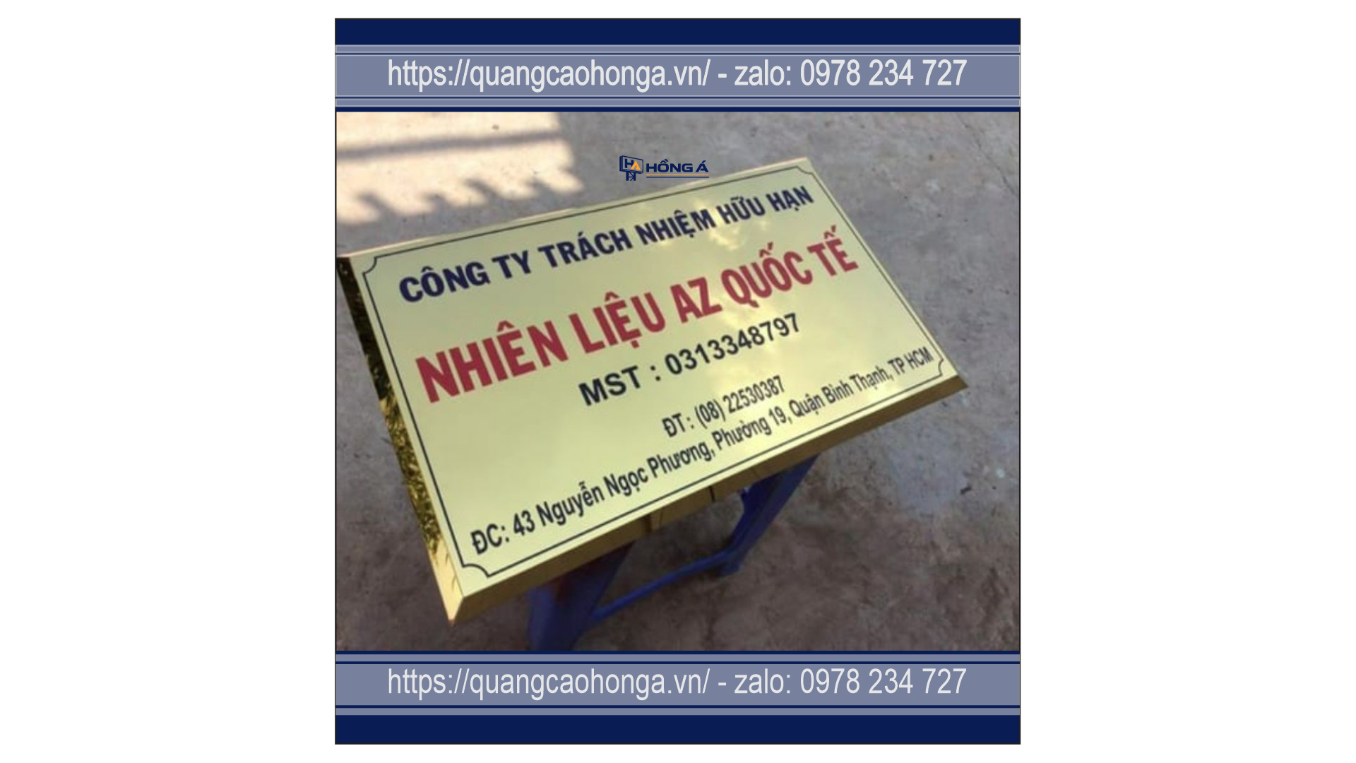 Biển công ty và chỉ dẫn