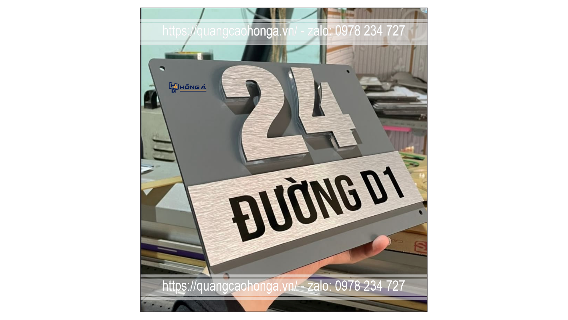 Biển công ty và chỉ dẫn