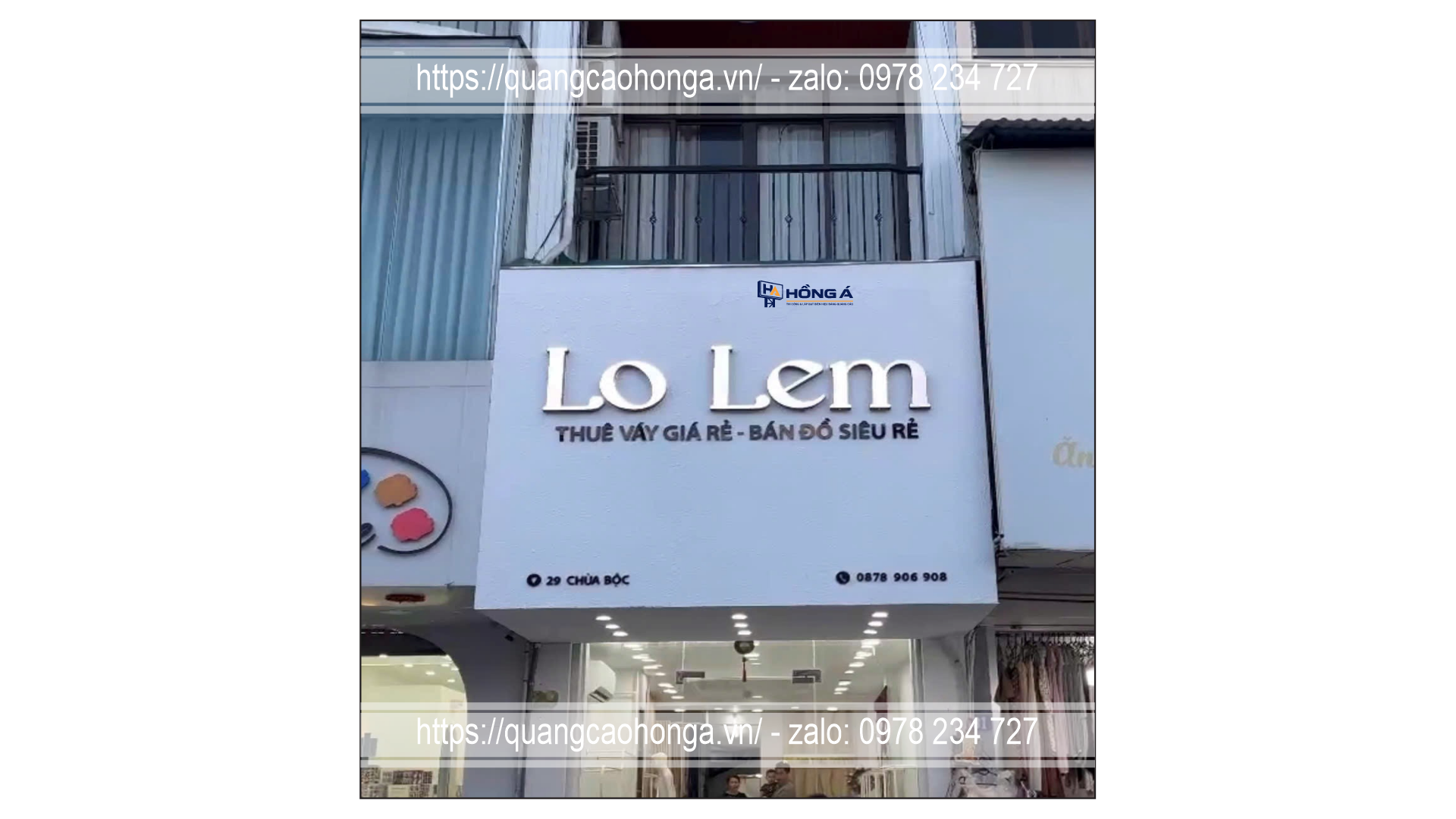 Biển quảng cáo cửa hàng
