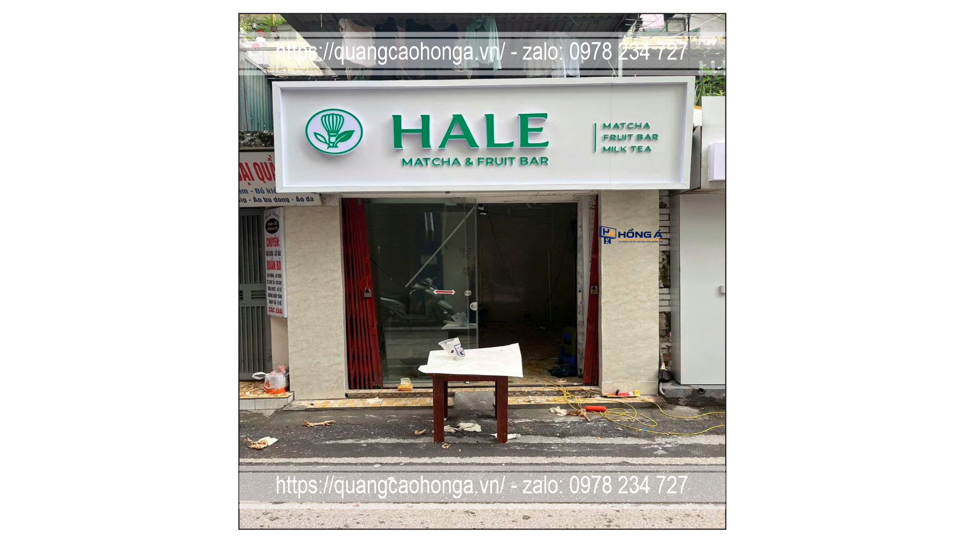 Biển alu chữ nổi mica