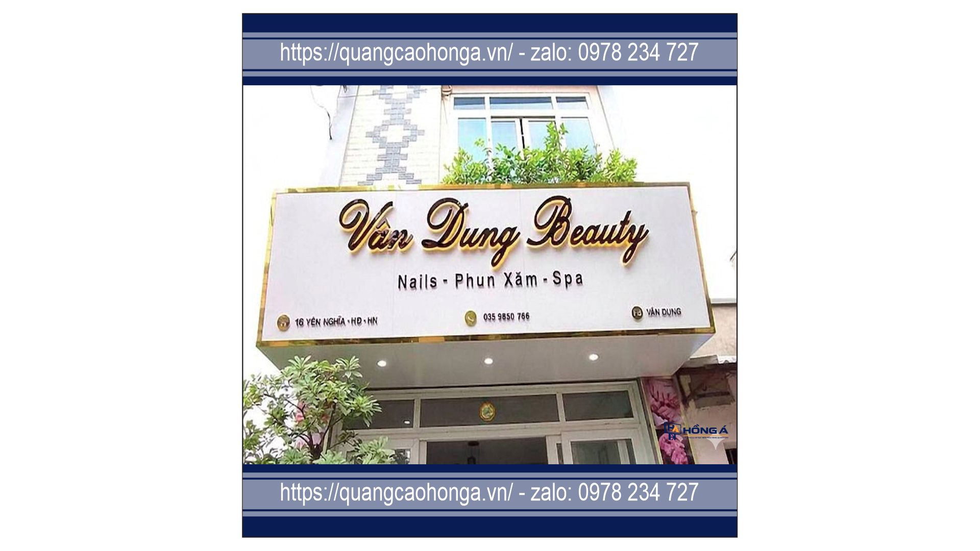 Biển quảng cáo spa và massage