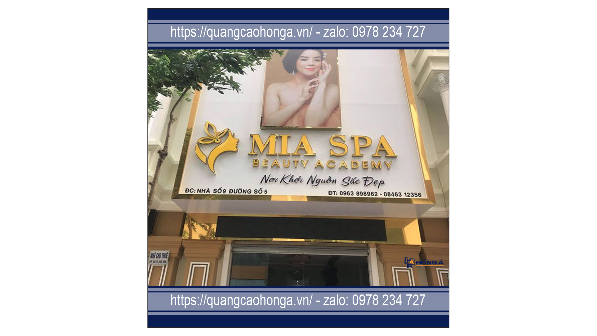 Biển quảng cáo spa và massage