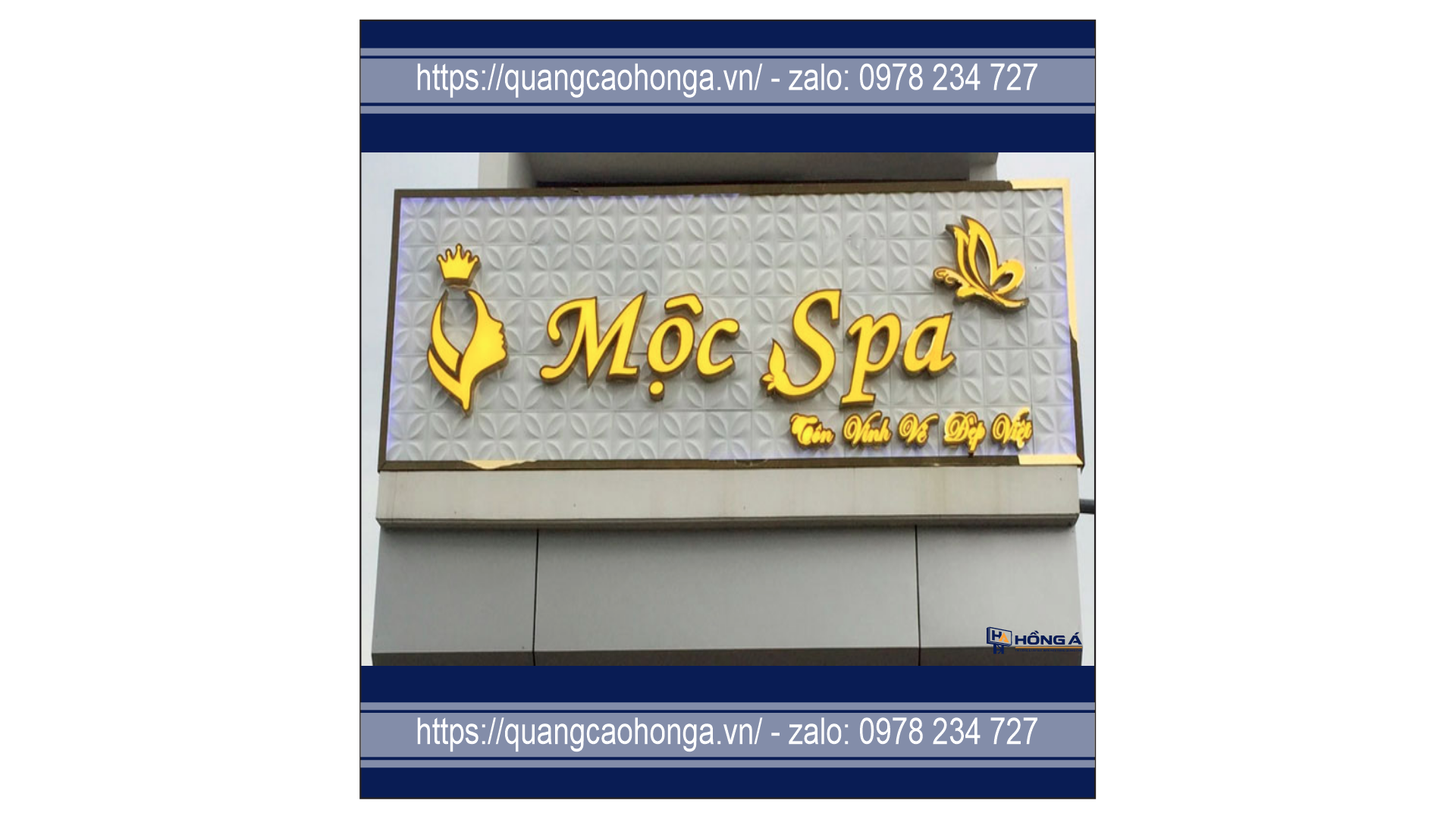 Biển quảng cáo spa và massage