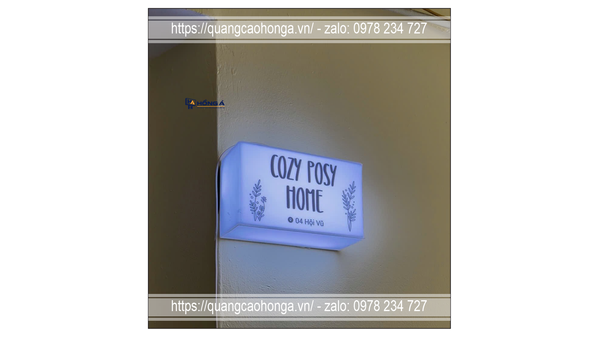 Biển hộp đèn LED sáng 5 cạnh