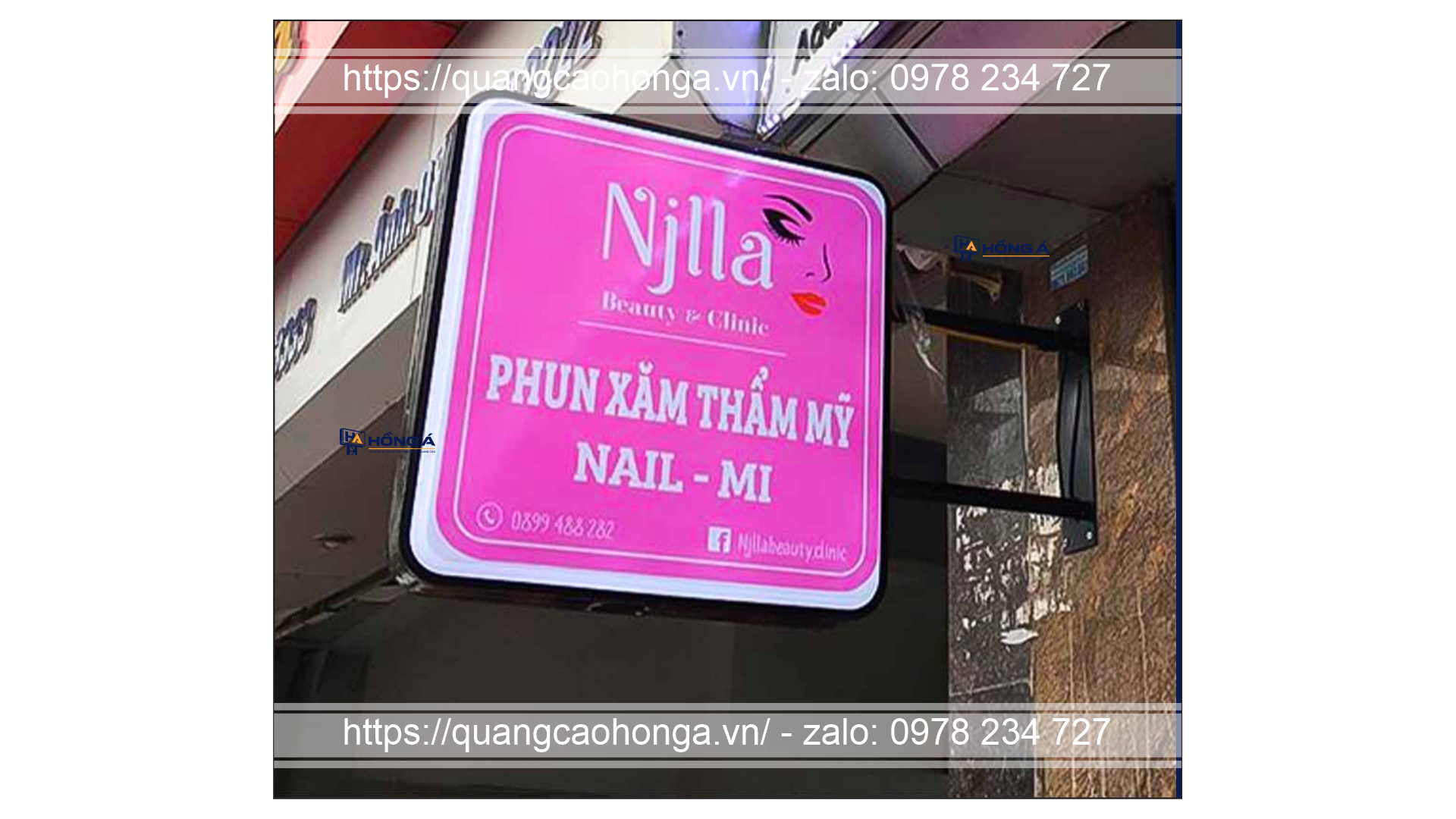 Biển vẫy hình chữ nhật