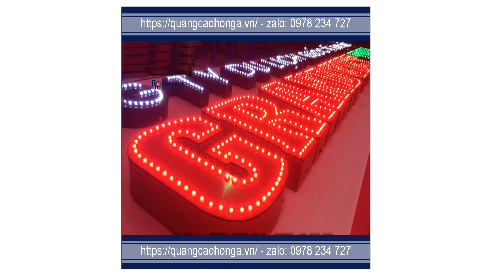 Chữ Alu Cắm Bóng LED - Ảnh 4