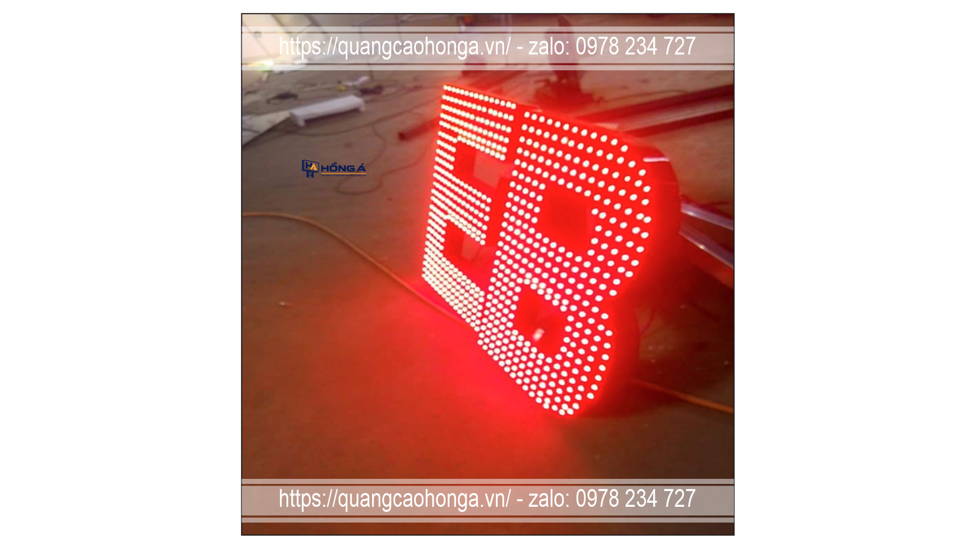 Chữ Alu Cắm Bóng LED - Ảnh 6