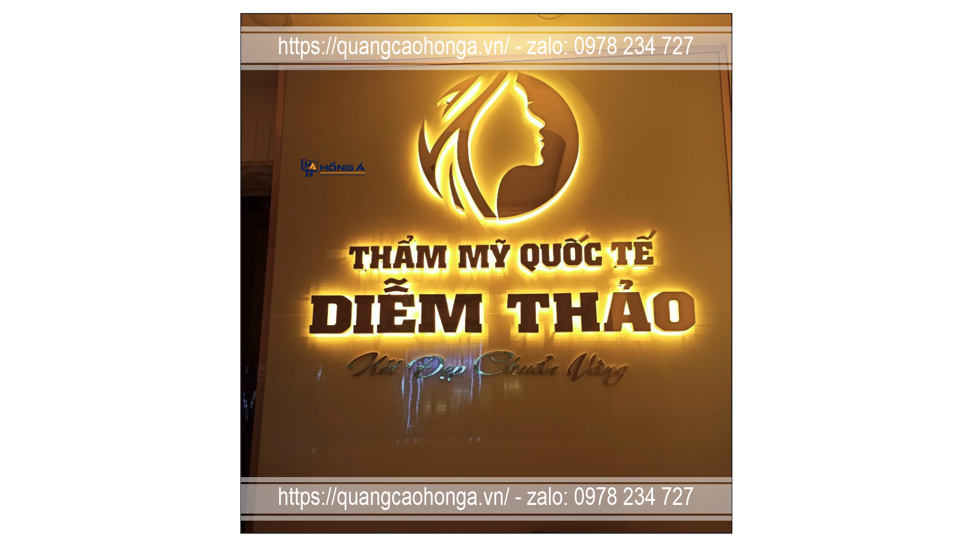 Logo inox nổi
