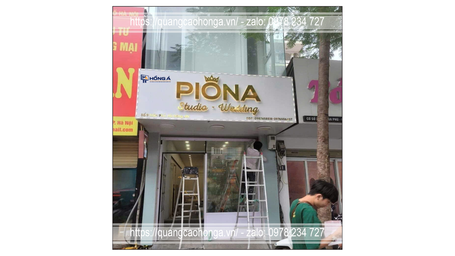 Logo inox nổi